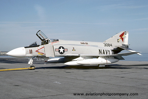 US Navy VAQ-33 McDonnell F-4J Phantom 153084/GD-11 (1977)