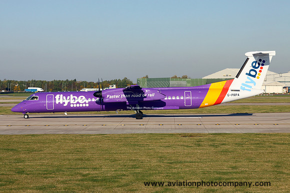 FlyBe DHC-8-400 G-PRPA at Manchester (2015)