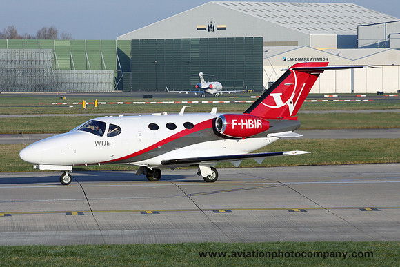 Wijet Cessna 510 F-HBIR at Manchester (2016)