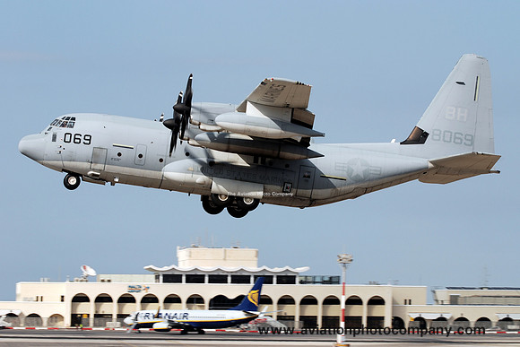US Marine Corps VMGR-252 Lockheed KC-130J Hercules 168069/BH at Malta Luqa (2013)
