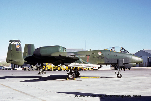 USAF 354 TFW 356 TFS Fairchild A-10A Thunderbolt 76-0543/MB (1981)