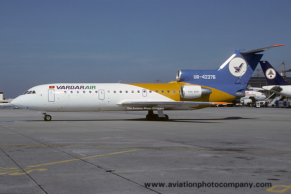 Vardar Air Yakolev Yak-42D UR-42376 (2000)