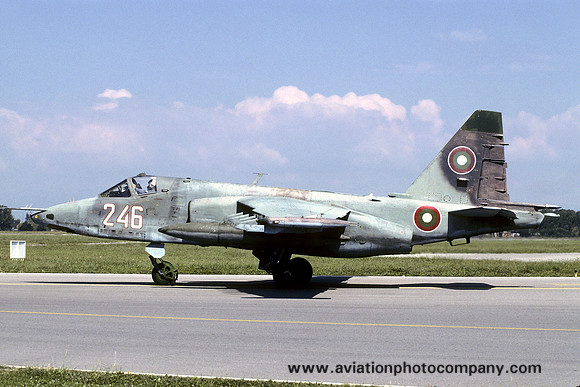 Bulgarian Air Force 3 IAB Sukhoi Su-25K Frogfoot 246 (2005)