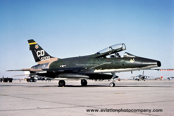 USAF 27 TFW 524 TFS North American F-100F Super Sabre 58-1209/CD