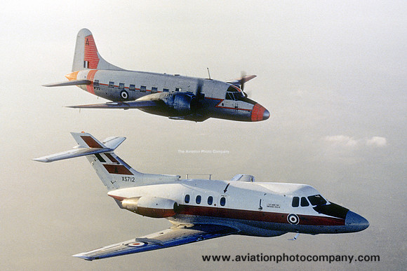 RAF 1 ANS Vickers Varsity T.1 WF373 and Hawker Siddeley Dominie XS712