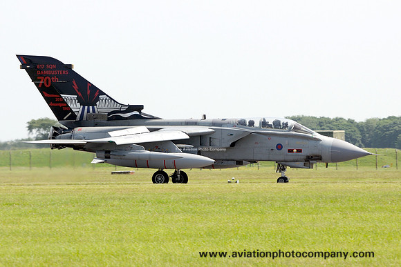 RAF 617 Squadron Panavia Tornado GR.4 ZA492 at RAF Waddington Airshow (2013)