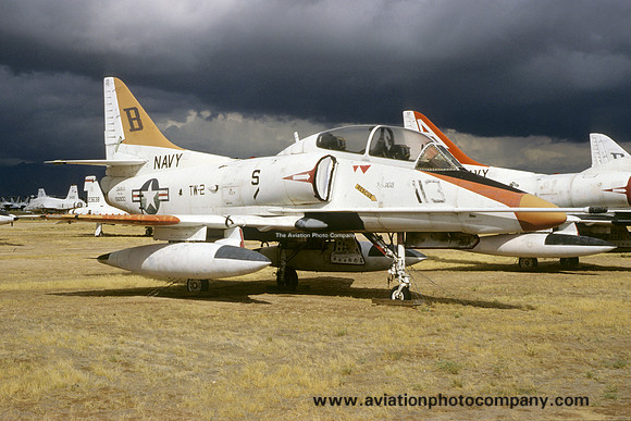 US Navy TW-2 Douglas TA-4J Skyhawk 156900/B-113 at AMARC Davis Monthan (2000)