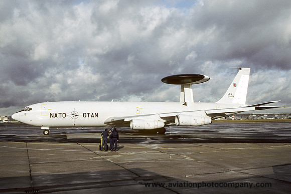 NATO AEWF Boeing E-3A Sentry LX-N90454 at Rhein Main (1985)