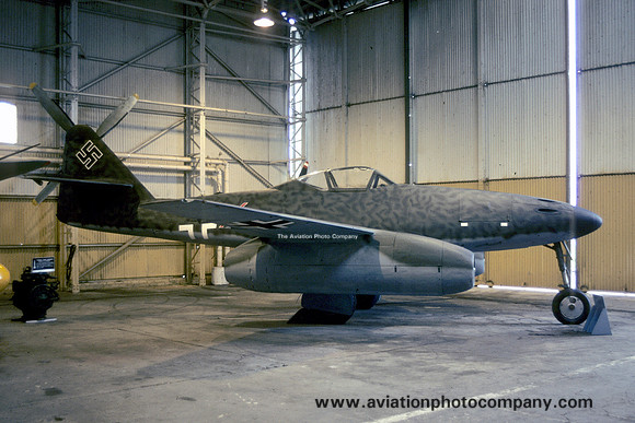 Luftwaffe Messerschmitt Me262 displayed at the St Athan Museum (1988)