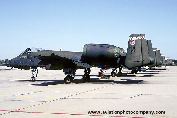 USAF 354 TFW 356 TFS Fairchild A-10A Thunderbolt 76-0546/MB (1981)