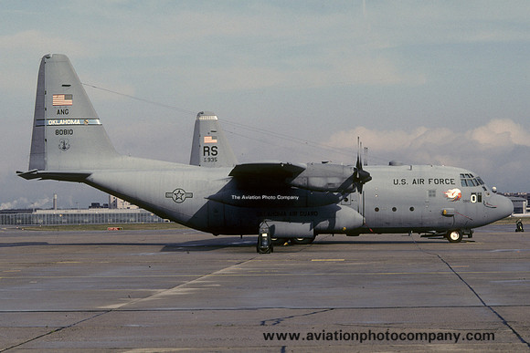 USAF Oklahoma ANG 185 AS Lockheed C-130H Hercules 78-0810 at Rhein Main (2001)
