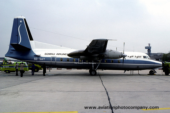 Somali Airlines Fokker F-27-600 6O-SAY (1981)