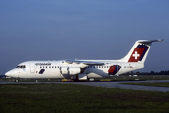 Crossair BAe 146 RJ-100 HB-IXT at Munich (2000)