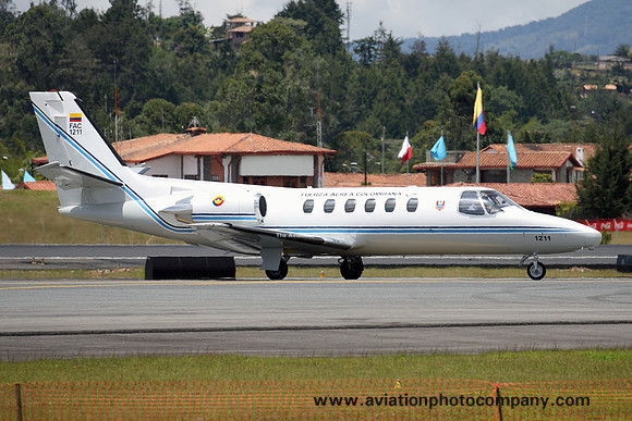 Colombian Air Force ESCTE821 Cessna 550 FAC1211 (2015)
