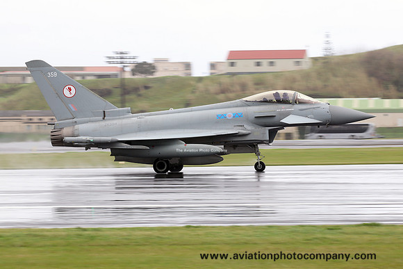 RAF 6 Squadron BAE Typhoon FGR.4 ZK359 at Lajes (2025)