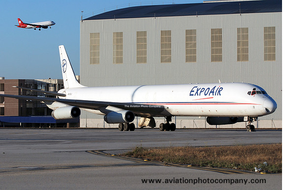 Expo Air Douglas DC-8-63F 4R-EXJ at Malta Luqa (2013)