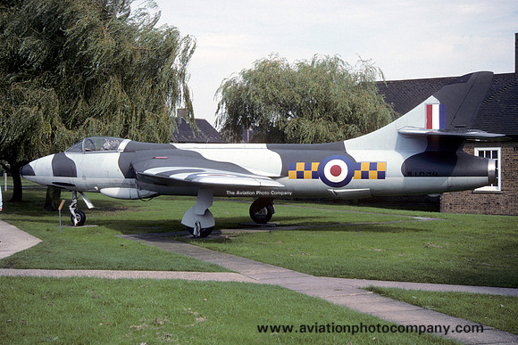 RAF Hawker Hunter F.1 WT694 displayed at Newton (1993)
