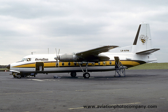 Busy Bee Fokker F-27-100 Friendship LN-NPM (1982)