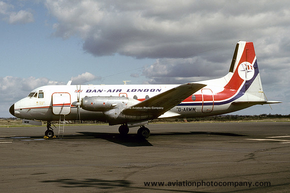 Dan Air London Hawker Siddeley HS.748 G-ARMW (1982)