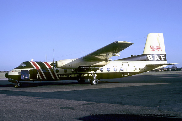BAF/Guernsey Airlines Handley Page Herald G-ASDO (1984)