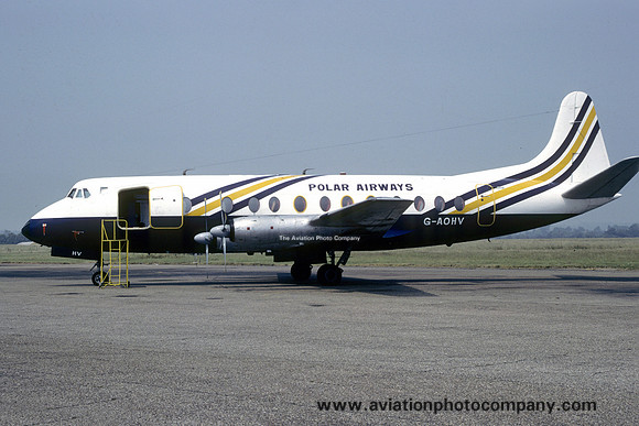 Polar Airways Vickers Viscount G-AOHV (1983)