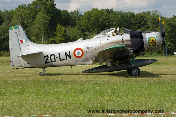 Douglas AD-4NA Skyraider F-AZHK at La Ferte Alais (2015)