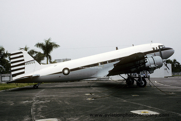 Taiwanese Air Force Douglas C-47 48806 displayed at Kangshan (1995)