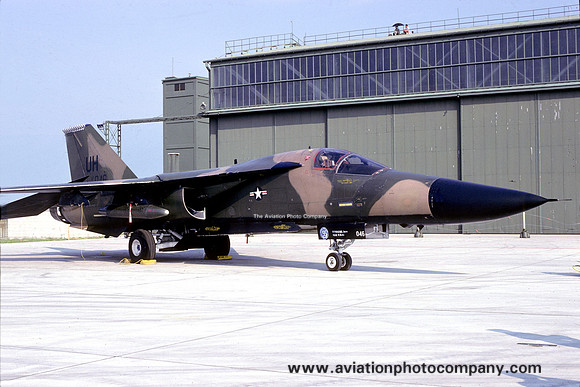 USAF 20 TFW 55 TFS General Dynamics F-111E Aardvark 68-0046/UH (1985)