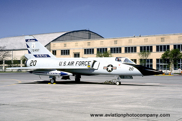 USAF Montana ANG 186 FIS Convair F-106A 57-2497 (1985)