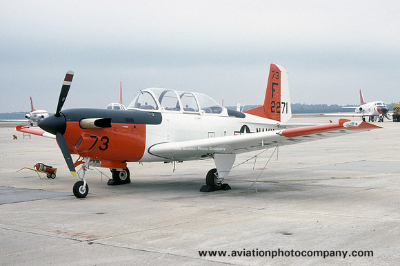 US Navy TAW-6 Beech T-34C Turbo Mentor 162771/F-73 (1984)