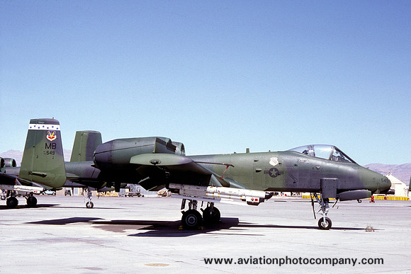 USAF 354 TFW 355 TFS Fairchild A-10A Thunderbolt 76-0549/MB (1981)