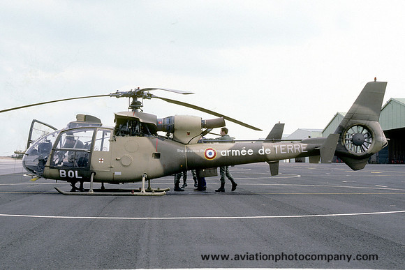 French Army 5 RHC Aerospatiale SA.341F Gazelle 1070/BOL (1986)