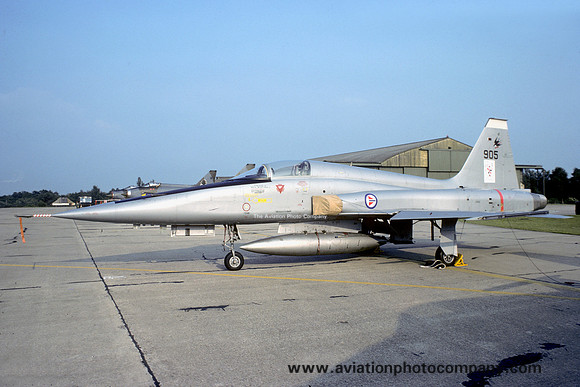 Norwegian Air Force 336 Skv Flying Jokers Northrop F-5A Freedom Fighter 905 (1977)