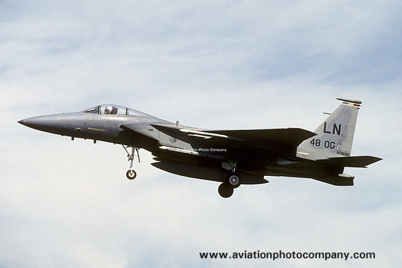 USAF 48 FW 493 FS McDonnell Douglas F-15C Eagle 86-0180/LN (1998)