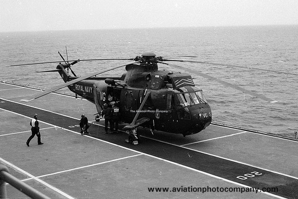 Royal Navy 846 Squadron Westland Sea King HU.4 ZA297 on board HMS Invincible (1981)