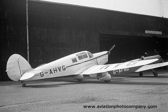 Percival Proctor G-AHVG at Fairoaks