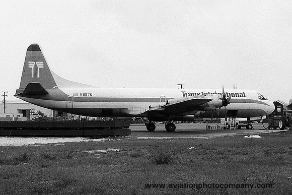 Trans International Lockheed Electra N857U (1979)