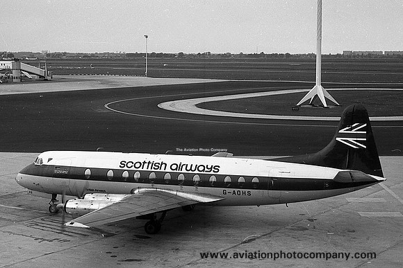 Scottish Airways Vickers Viscount G-AOHS