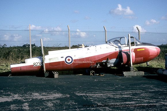 RAF Hunting Jet Provost T.4 8238M at St Athan (1994)