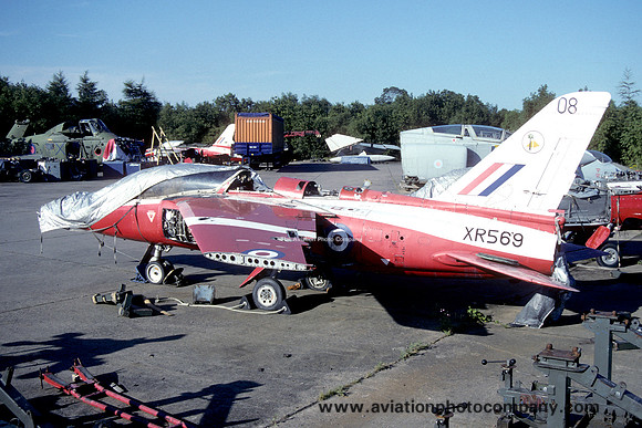 RAF Folland Gnat T.1 ZR569 at Bruntingthorpe (1994)