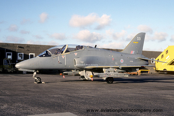 RAF 208 Squadron Hawker Siddeley Hawk T.1A XX186/DD at Prestwick (1994)