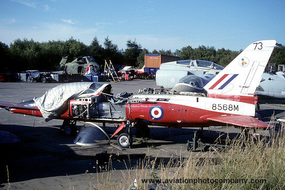 RAF 4 FTS Folland Gnat T.1 8568M at Bruntingthorpe (1994)