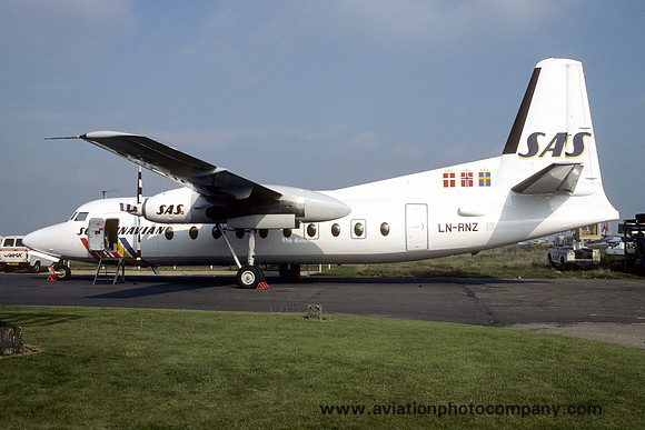 SAS Fokker F-27-600 Friendship LN-RNZ (1984)