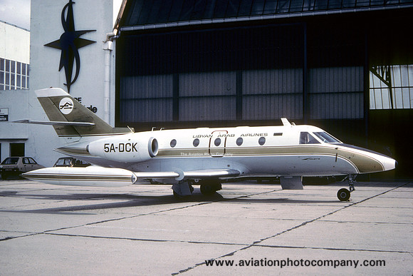 Libyan Arab Airlines Aerospatiale Corvette 5A-DCK (1983)