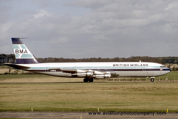 British Midland Airways Boeing 707-300C G-BFLD (1983)