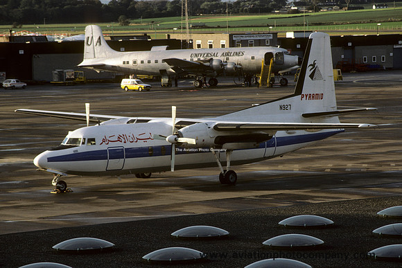 Pyramid Airlines Fairchild F-27A N927 at Prestwick (1984)