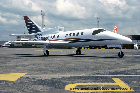Grumman Fanjet N9881S at Newcastle IAP (1983)