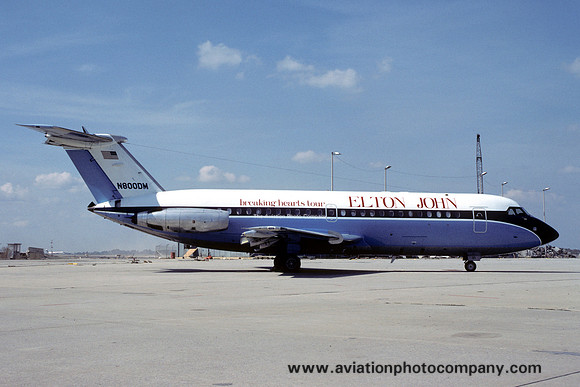 Personal Way Aviation/ Elton John Breaking Hearts Tour BAC 1-11-401AK N800DM (1984)