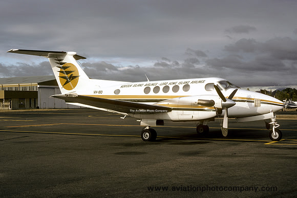 Norfolk Island Airlines/Lord Howe Island Airlines Beech King Air 200 VH-IBD (1984)