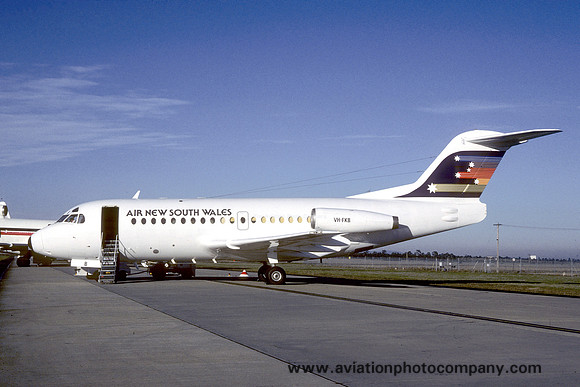 Air New South Wales Fokker F-28-1000 Fellowship VH-FKB (1984)